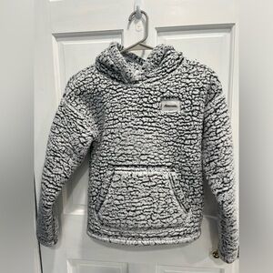 ABERCROMBIE KIDS Gray Super Plush Thick Front Pocket Hoodie SIZE 11/12 Pre Loved